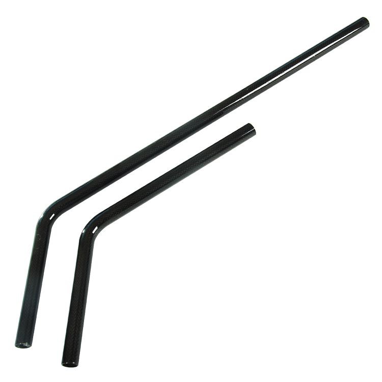 Gebogenes Rohr aus Kohlefaser